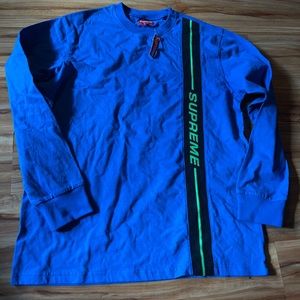 Supreme Vertical Logo Stripe Long Sleeve BRAND NEW